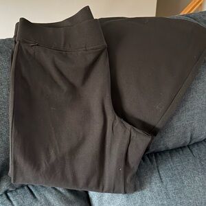 Lands End -Starfish Wide-leg Pull on Pants - Black-Petite Medium-NWOT